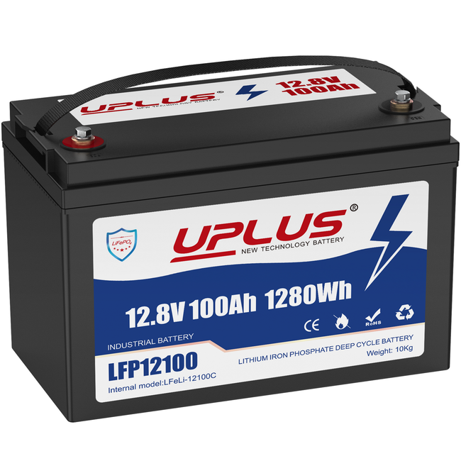 12V 100Ah Lithium LiFePO4 Battery 1280Wh LFP12100 Deep Cycle for Solar, RV, Marine Leisure