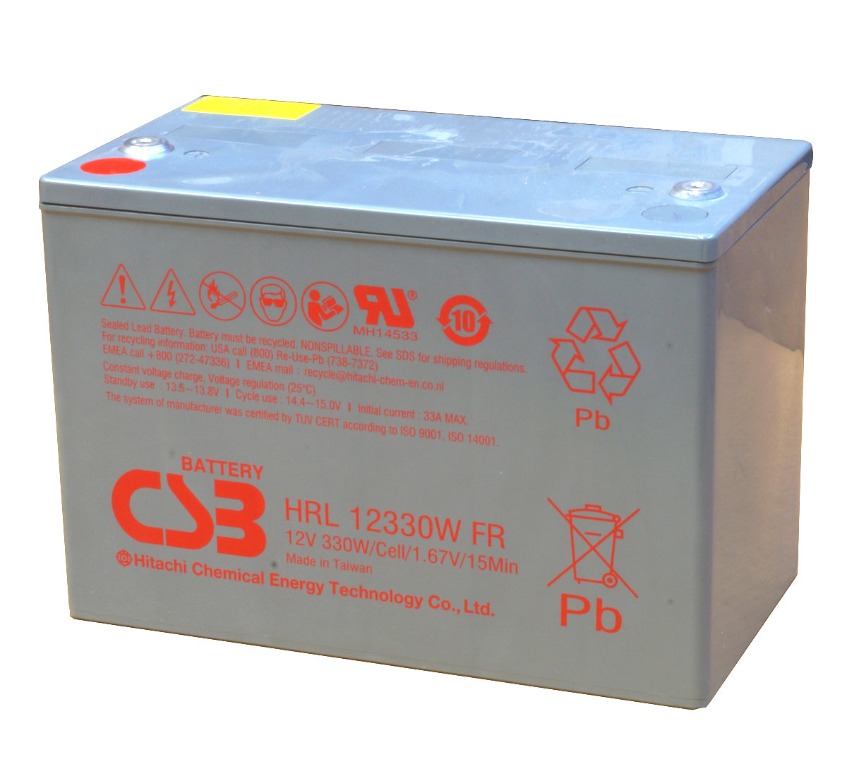 CSB HRL12330W 12V Sealed Lead Acid Battery