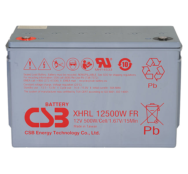 CSB XHRL12500W 500W Extreme High Rate Long Life Battery