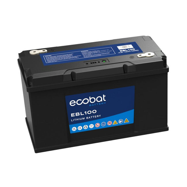 12v 100Ah Lithium Battery 1280Wh Ecobat EBL100