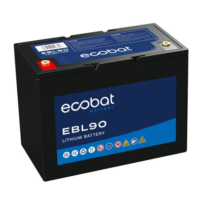 12v 90Ah Lithium Battery 1152Wh Ecobat EBL90