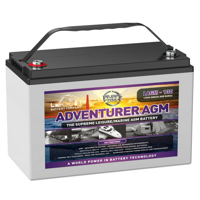 12v 130Ah Leisure Battery Leoch LAGM-130