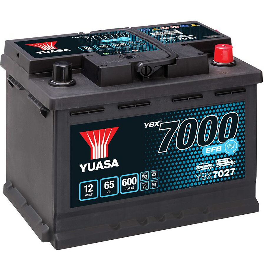 Batterie YBX7005 YUASA YBX7000 12V 65Ah 620A N D23 EFB-Batterie ➤ YUASA  YBX7005 günstig online