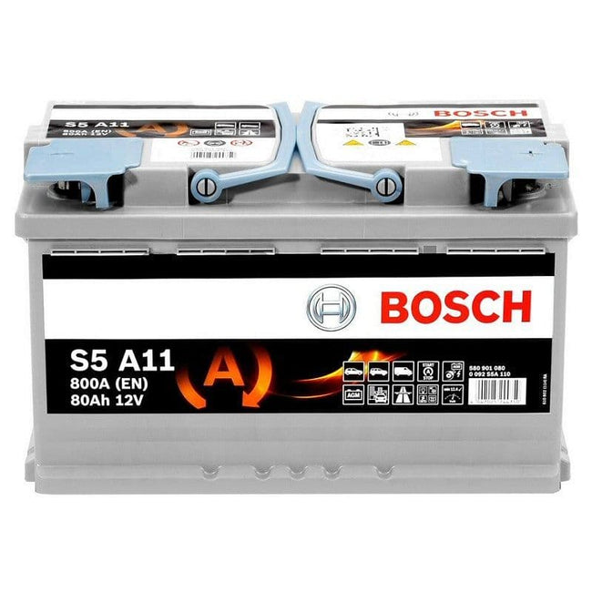 Bosch car battery S5A08 start-stop 12V 70Ah 760A, AGM Batteries, Batteries by Type